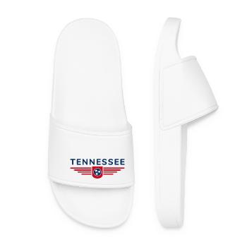 Tennessee Fan T-Shirt – Music & Love of Home - Women’s Pool Sliders - white - Front