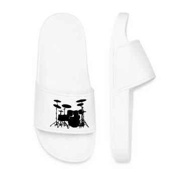Drumset - Women’s Pool Sliders - white - Front