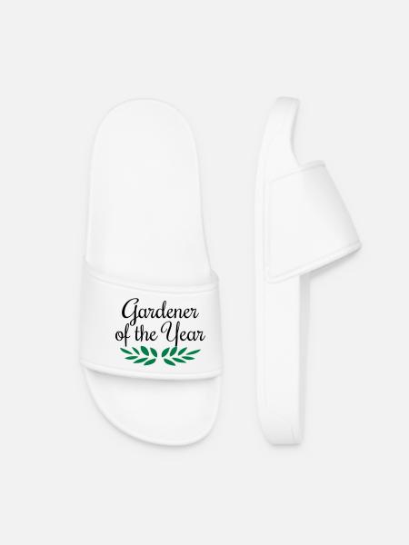 Gardener of the Year, garden, gardener, gardener - Women’s Pool Sliders - white