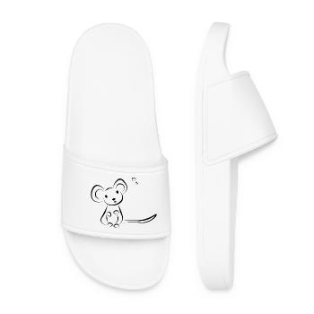 Mouse pet - Doeslief - Women’s Pool Sliders - white - Front