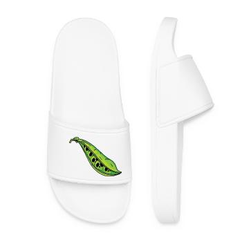 Pea Skull - Women’s Pool Sliders - white - Front