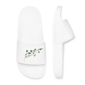 delicately filigree larch branch - Women’s Pool Sliders - white - Front