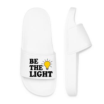 Be the light - Frauen Badelatschen - Weiß - Vorne