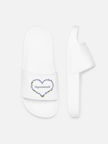 Forget-me-not - Women’s Pool Sliders - white