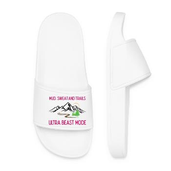 Ultra Running - Boue, sueur et sentiers - Claquettes Femme - blanc - Devant