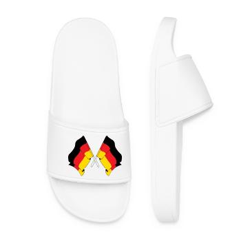 Two flags Germany - Women’s Pool Sliders - white - Front