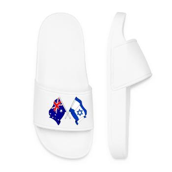 Flagge von Australien und Flagge von Israel - Frauen Badelatschen - Weiß - Vorne