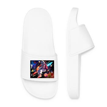 Astronaut and space - Women’s Pool Sliders - white - Front