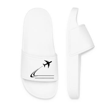 S’éloigner de l’avion - Claquettes Femme - blanc - Devant