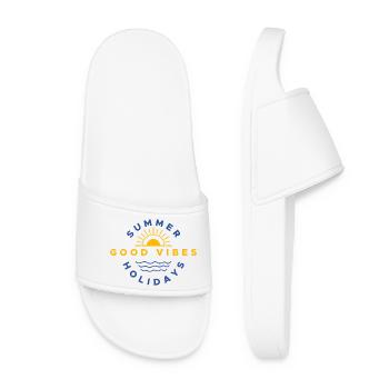 Good Summer Holiday Vibes on holiday - Women’s Pool Sliders - white - Front