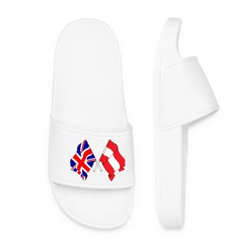 Flag England, flag Austria - Women’s Pool Sliders - white - Front