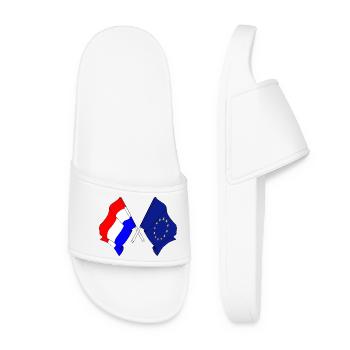 Flag Netherlands, flag Europe - Women’s Pool Sliders - white - Front