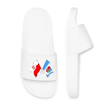 Drapeau Pologne, Subcarpatie franchie - Claquettes Femme - blanc - Devant