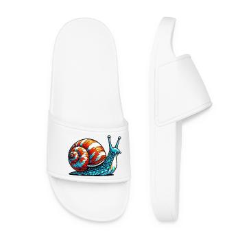 Escargot - Claquettes Femme - blanc - Devant