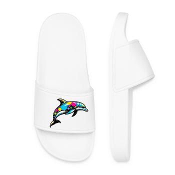 Dauphin - Claquettes Femme - blanc - Devant