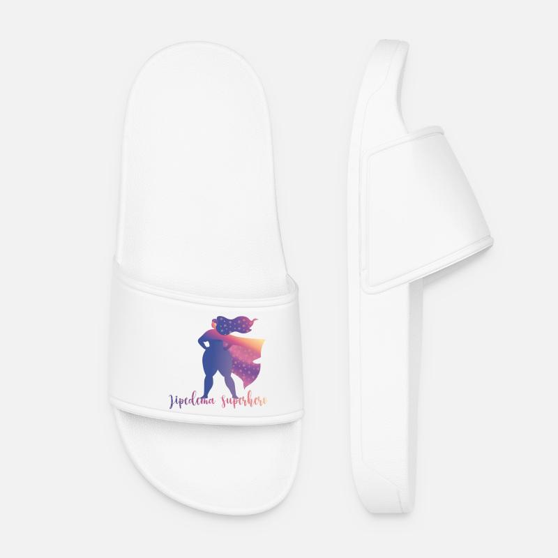 Lipedema Superhero - Women’s Pool Sliders - white