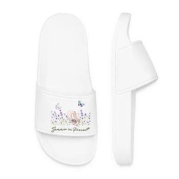 Summer in Provence - Frauen Badelatschen - Weiß - Vorne