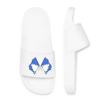 Deux drapeaux croisés d’Akershus - Claquettes Femme - blanc - Devant