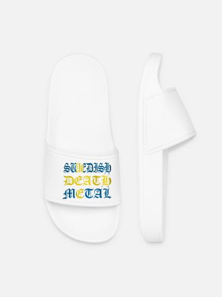 swedish death - Women’s Pool Sliders - white