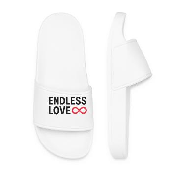 Endless Love Infinity Design - Women’s Pool Sliders - white - Front