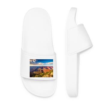 Canyon Grandiose Nature Scene - Women’s Pool Sliders - white - Front