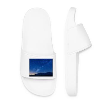 Ciel Étoilé Nocturne Montagne - Claquettes Femme - blanc - Devant
