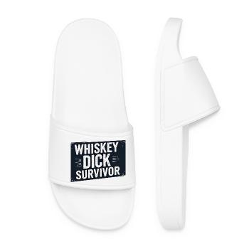 Whisky Dick Survivor Humour coquin Drec - Claquettes Femme - blanc - Devant
