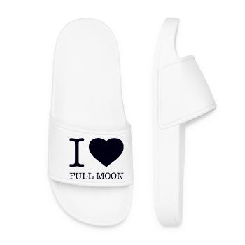 I love Full moon Vollmond - Women’s Pool Sliders - white - Front