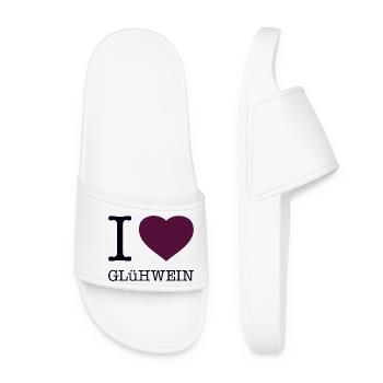 I love mulled wine - Women’s Pool Sliders - white - Front