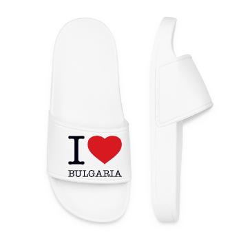 I love Bulgaria - Women’s Pool Sliders - white - Front
