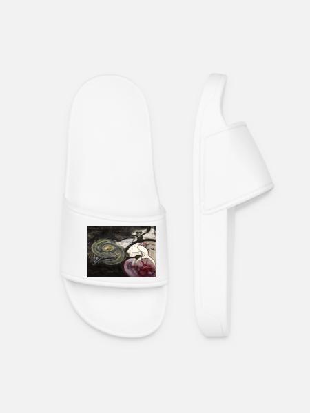 Evolutionary Clock - Women’s Pool Sliders - white
