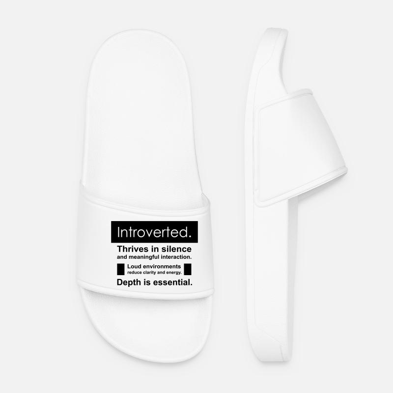 Introvert - Women’s Pool Sliders - white