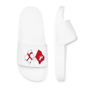 Kent traversé avec drapeau anglais - Claquettes Femme - blanc - Devant