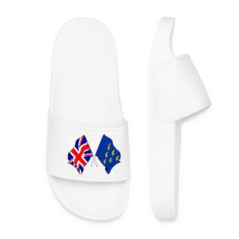 West Sussex Flagge & britische Flagge - Frauen Badelatschen - Weiß - Vorne