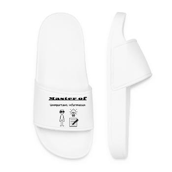 Master of Unimportant information - Women’s Pool Sliders - white - Front