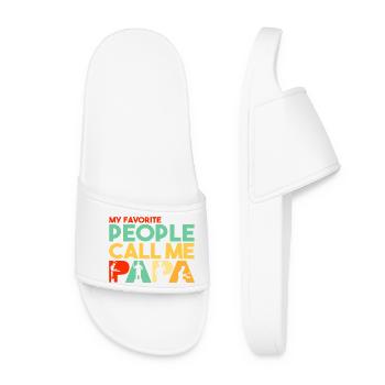 Mes personnes préférées m’appellent Papa Cuisinier - Claquettes Femme - blanc - Devant