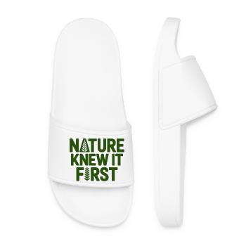 Naturopath Nature Knew It First Professional  - Women’s Pool Sliders - white - Front