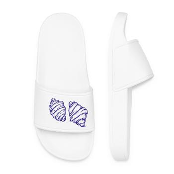 Duo Croissant in Indigo - Women’s Pool Sliders - white - Front