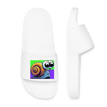 Snail - Women’s Pool Sliders - white - Front