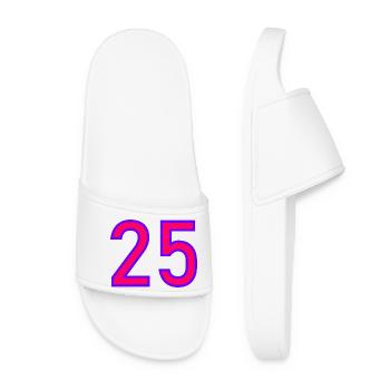 25. 25 YEARS. 25th ANNIVERSARY. 25 YEARS ANNIVERSARY. - Women’s Pool Sliders - white - Front