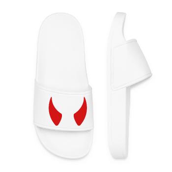 Cornes du diable - Claquettes Femme - blanc - Devant