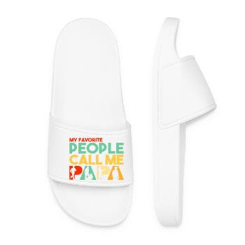 Patrol Officer Definition Design - Women’s Pool Sliders - white - Front