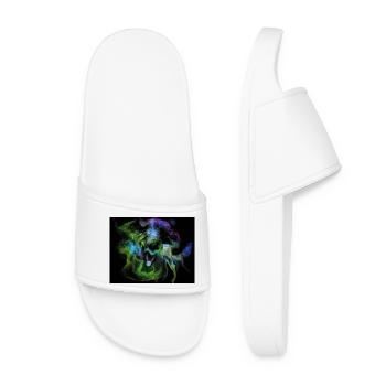 Cosmic Smoke Nebula Orb - Women’s Pool Sliders - white - Front