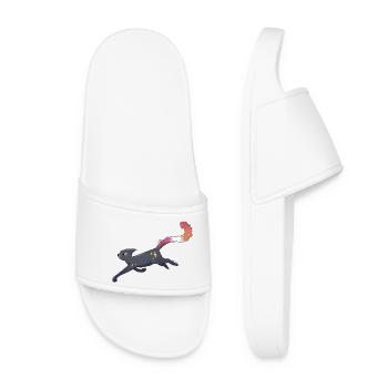 Fierté lesbienne chatte mignonne - Claquettes Femme - blanc - Devant