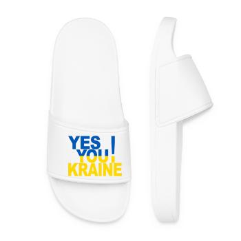 Yes Ukraine! - Women’s Pool Sliders - white - Front