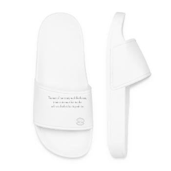 Le cœur de l’homme ressemble beaucoup à la mer (l’enfer) - Claquettes Femme - blanc - Devant