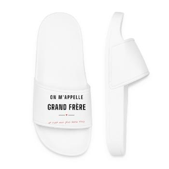 Grand Frère : Mon Plus Beau Titre - Claquettes Femme - blanc - Devant