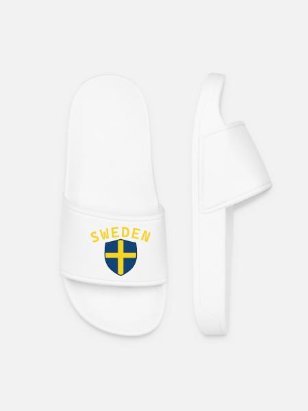 Schweden, Schweden, Schweden, Schweden - Frauen Badelatschen - Weiß