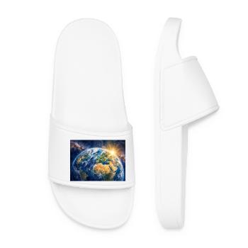 Earth at sunrise - Women’s Pool Sliders - white - Front