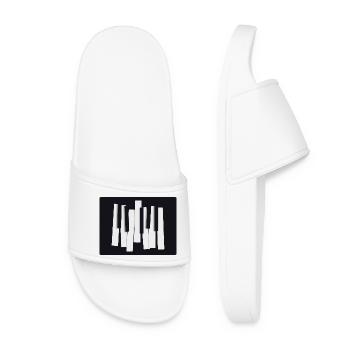Touches abstraites de piano – Design moderne - Claquettes Femme - blanc - Devant